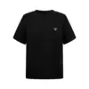 T-shirt Prada avec poche logo - Coton Noir img 001 45.webp
