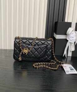chanel 25b — mini flap bag double c link