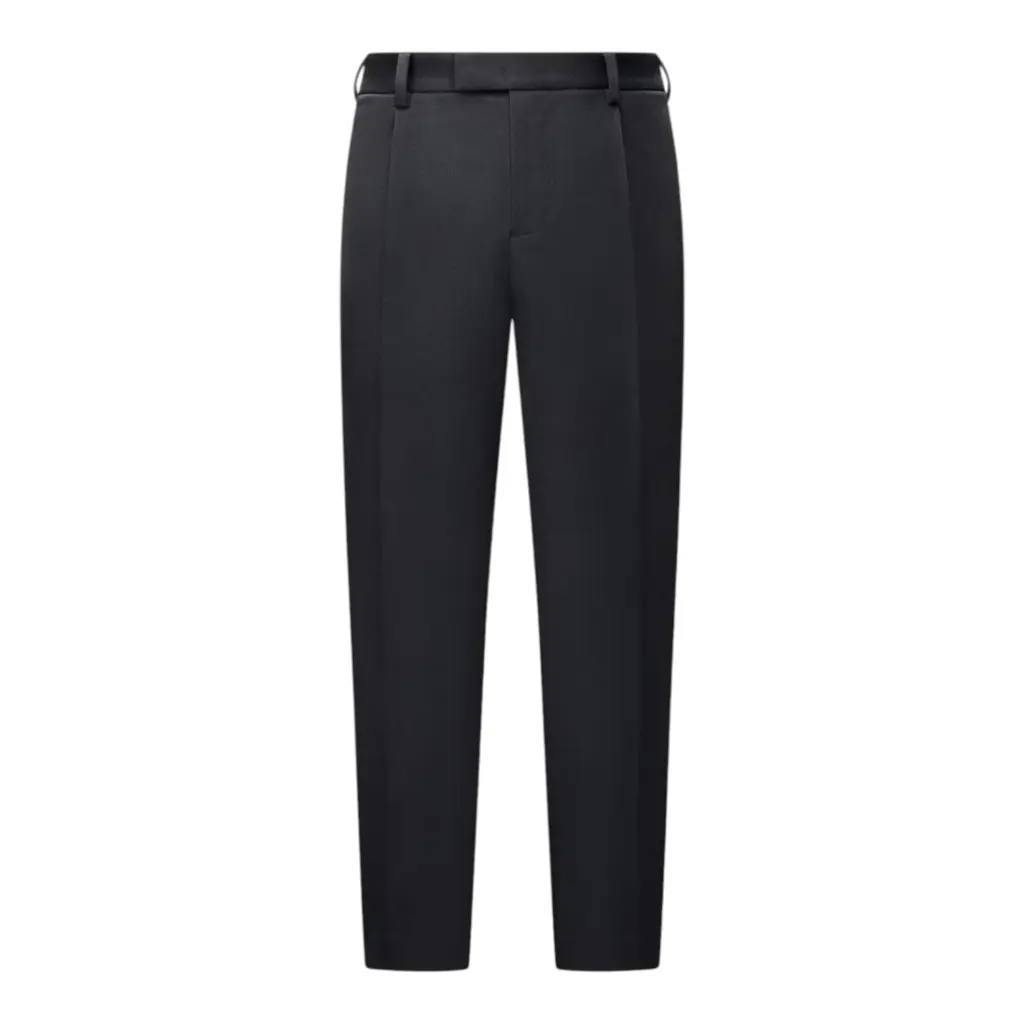 Tencel-Blend Long-Staple Cotton Trousers Black