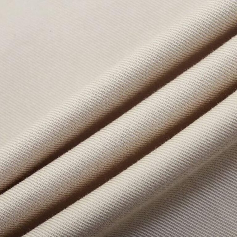 Tencel-Blend Long-Staple Cotton Trousers Beige — 