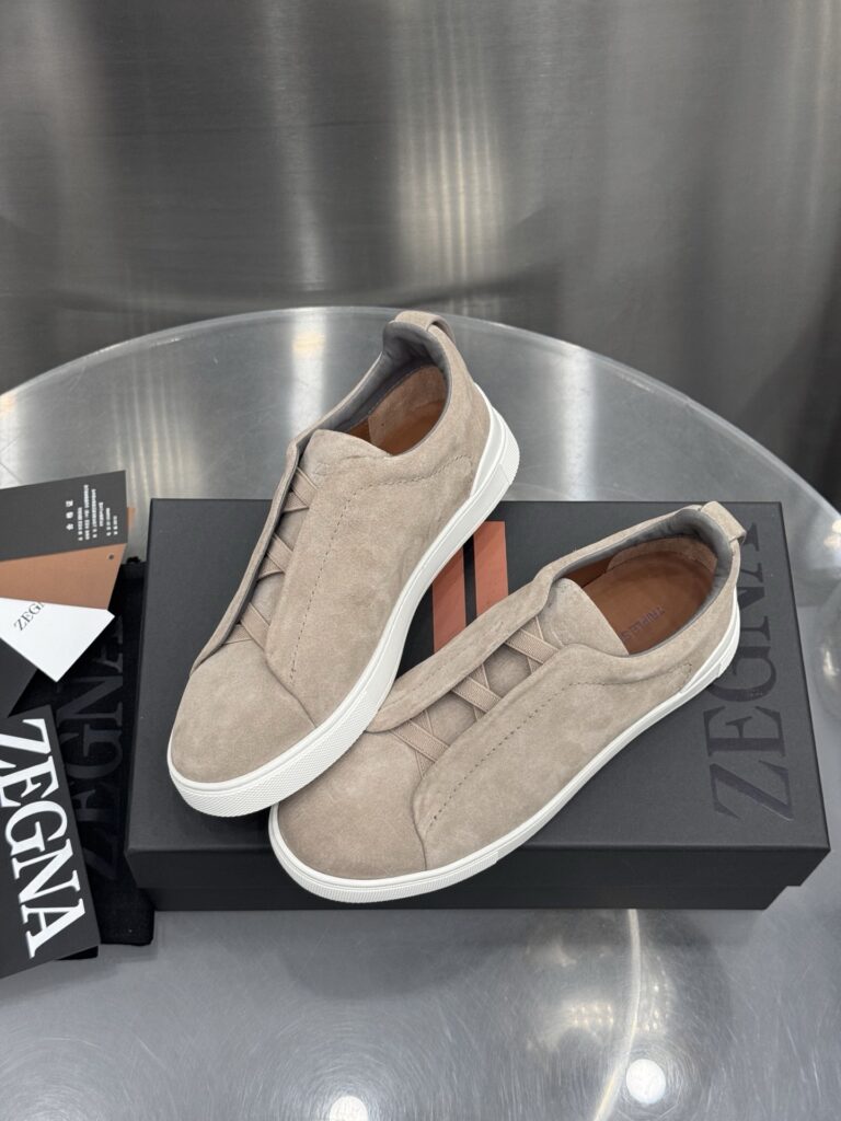 Grey Suede Triple Stitch Grey — 