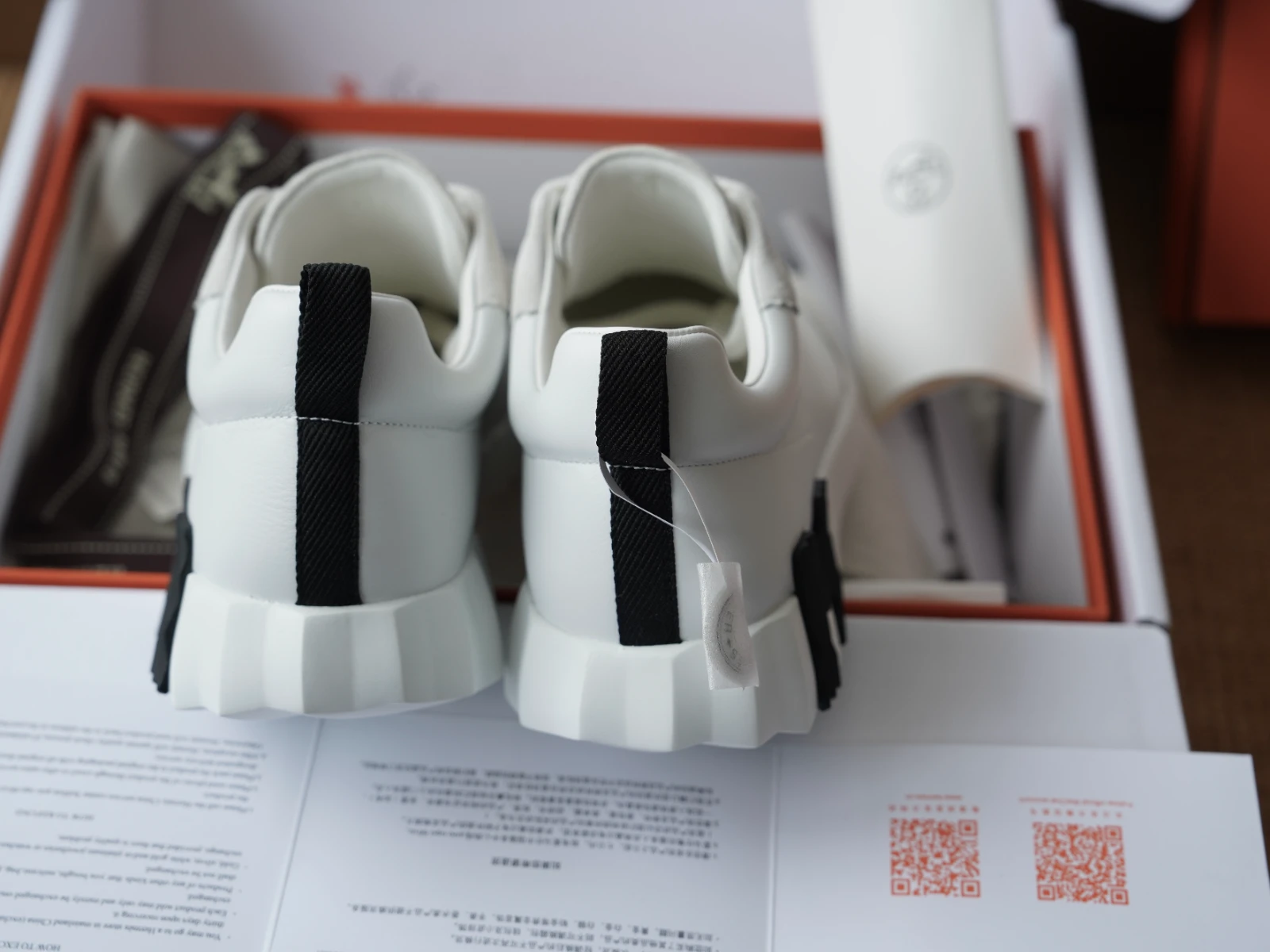 hermès bouncing white