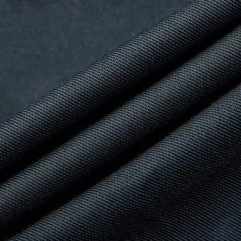 Tencel-Blend Long-Staple Cotton Trousers Blue — 