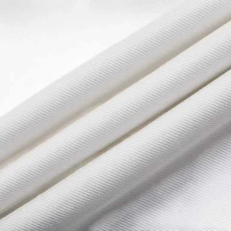 Tencel-Blend Long-Staple Cotton Trousers White — 