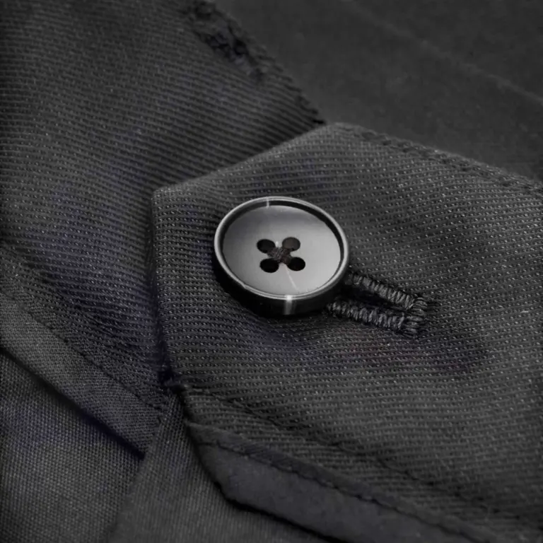 Tencel-Blend Long-Staple Cotton Trousers Black — 