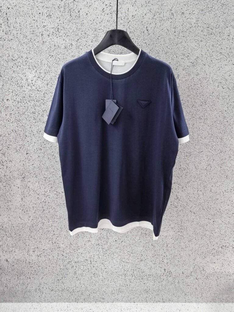 Dual Colour T-shirt Blue & White — Profil