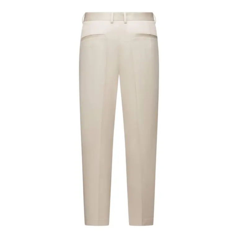 Tencel-Blend Long-Staple Cotton Trousers Beige — Profil