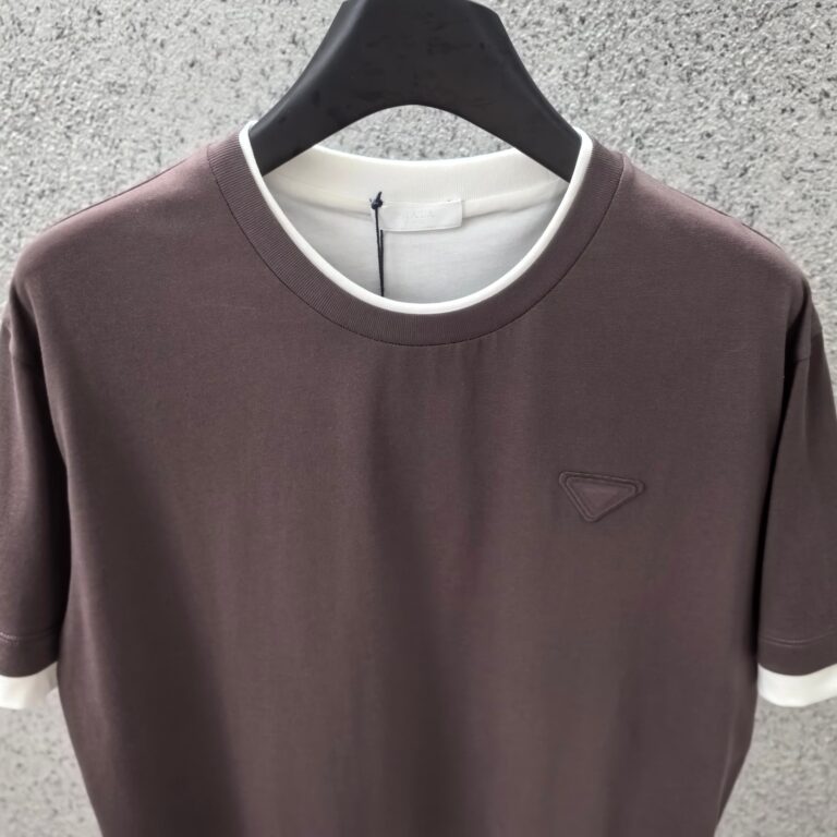 Dual Colour T-shirt Brown & White — Profil