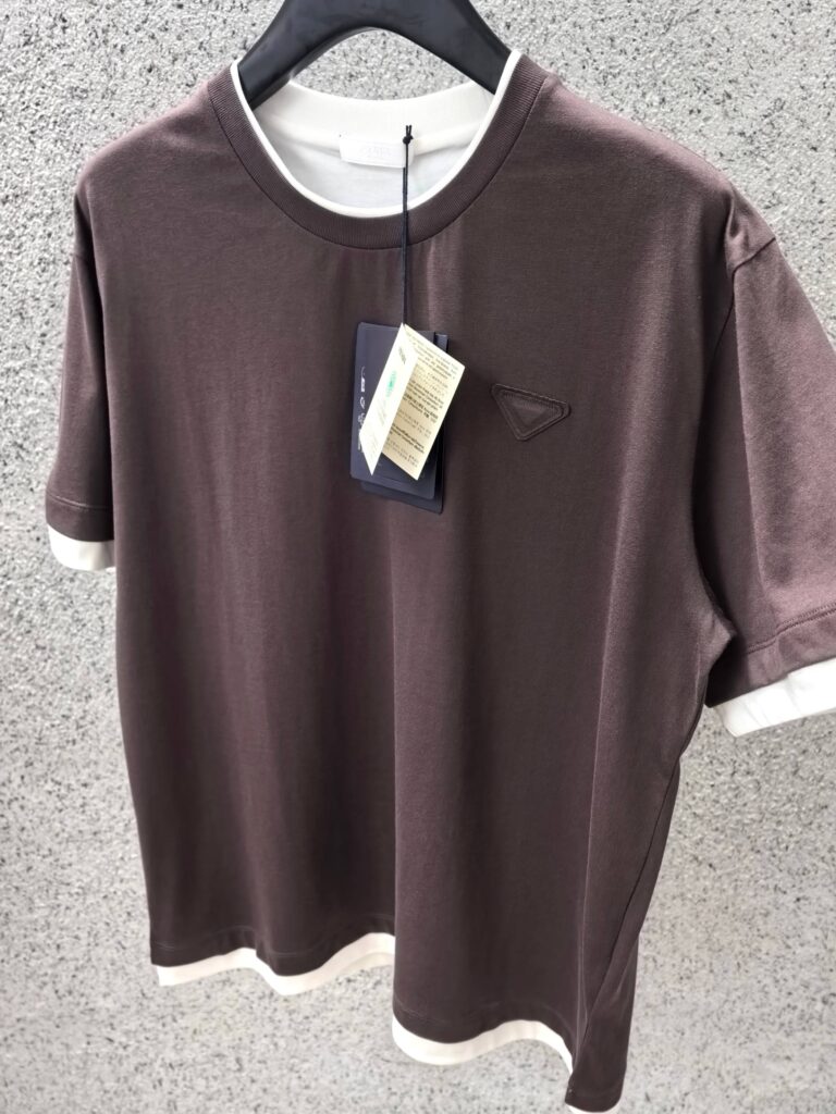 Dual Colour T-shirt Brown & White — 3/4 arrière
