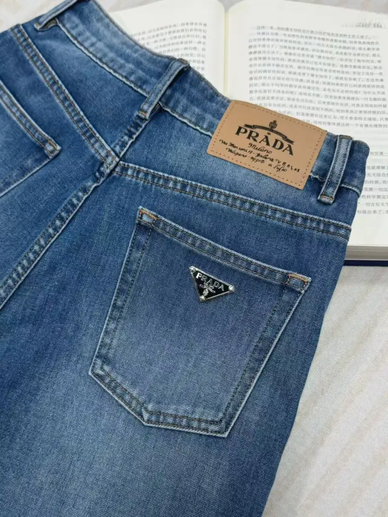 High Waisted Bell-bottom Jeans Blue — 