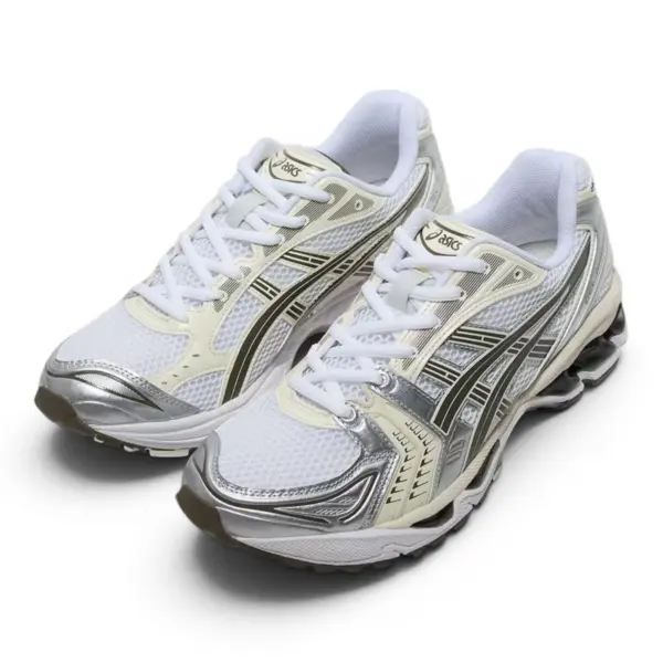 asics gel kayano 14 white/cream/silver