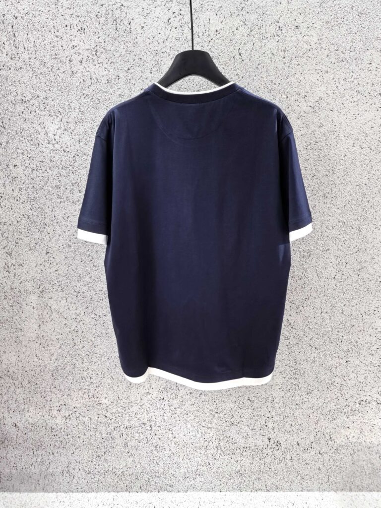 Dual Colour T-shirt Blue & White — 3/4 arrière