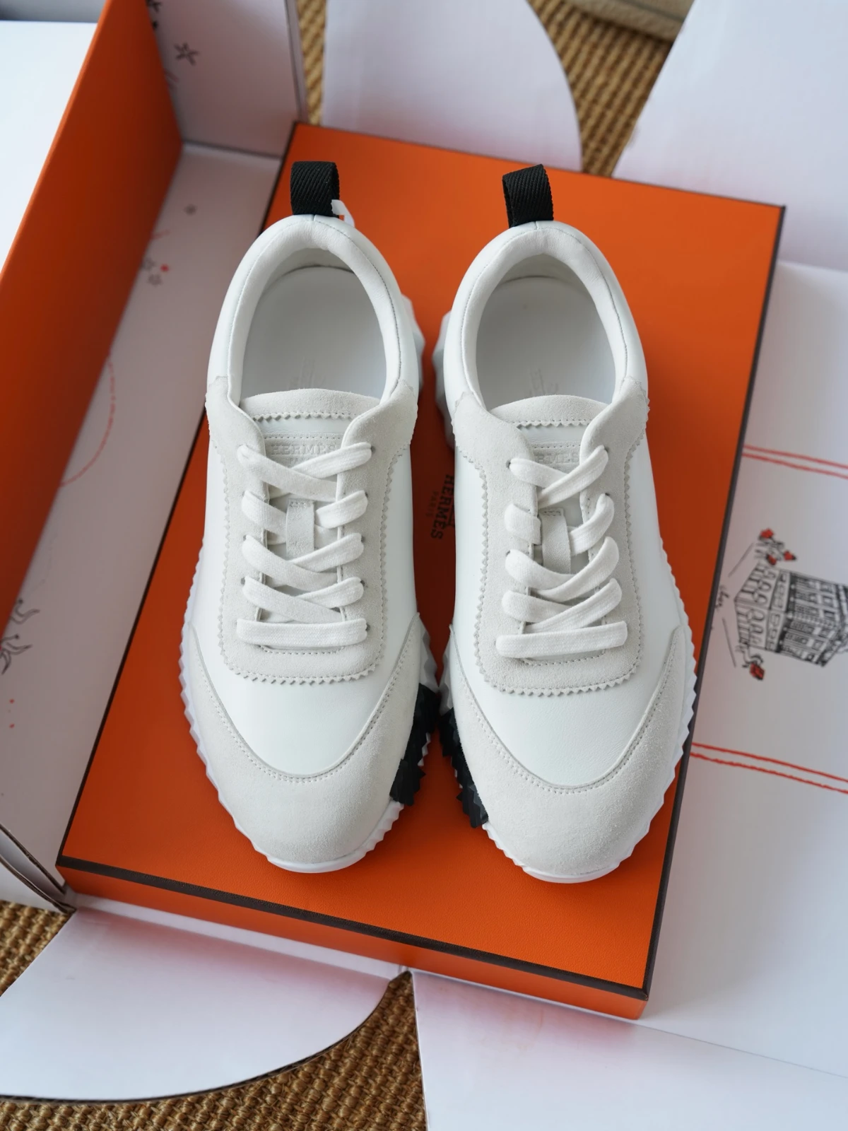 hermès bouncing white