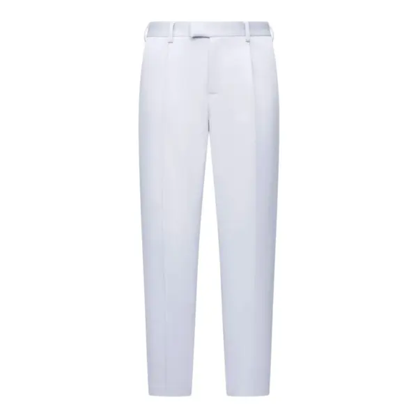 tom ford tencel blend long staple cotton trousers white