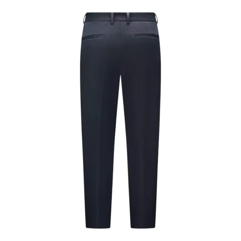Tencel-Blend Long-Staple Cotton Trousers Blue — Profil